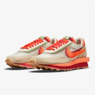 ナイキ(NIKE)のNIKE × sacai xCLOT LDWaffle ORANGE BLAZE(スニーカー)