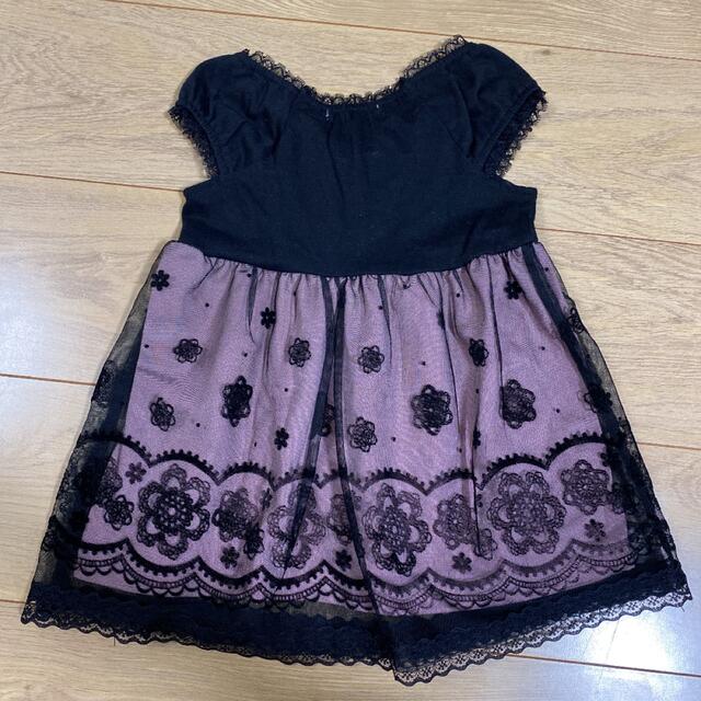 motherways(マザウェイズ)のワンピース 女の子 80 ドレス　黒 キッズ/ベビー/マタニティのベビー服(~85cm)(セレモニードレス/スーツ)の商品写真