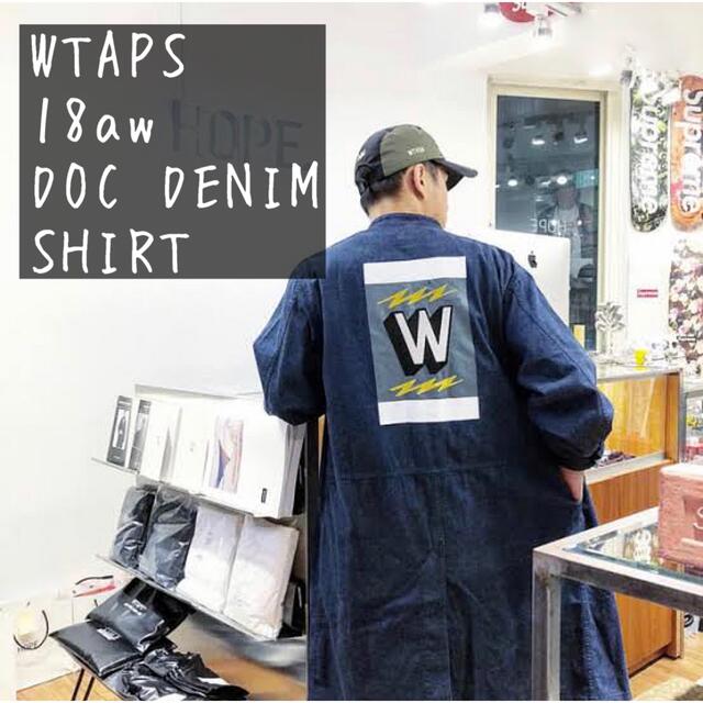 W)taps - WTAPS 18aw DOC デニム ロング コート ジャケットの通販 by