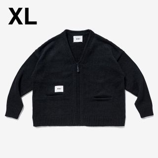 ダブルタップス(W)taps)のXL 21AW WTAPS PALMER SWEATER POLY 黒(カーディガン)