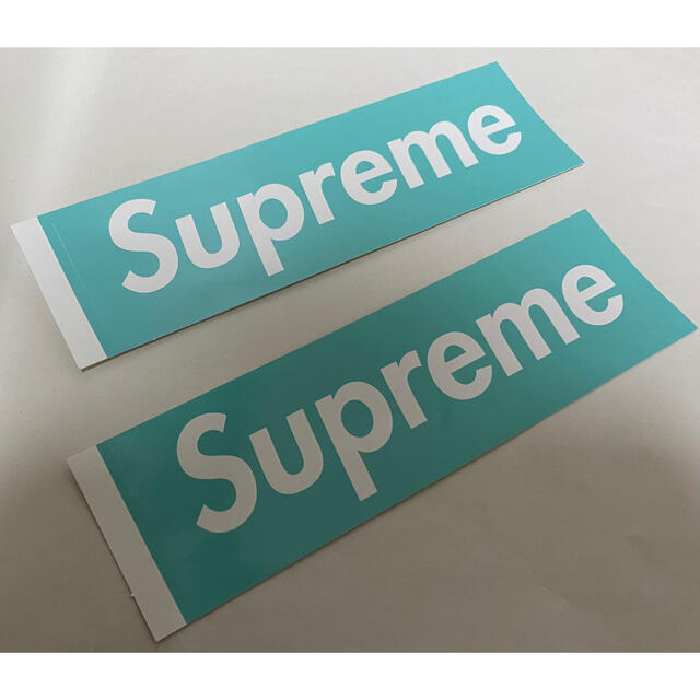 Supreme(シュプリーム)のSupreme Tiffany & Co Box Logo Sticker 2枚 メンズのファッション小物(その他)の商品写真