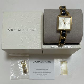 マイケルコース(Michael Kors)のマイケルコースゴールド×ブラックチェーン腕時計(腕時計)