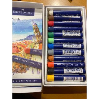 ファーバーカステル(FABER-CASTELL)のファーバーカステル　オイルパステル　12色　中古品(クレヨン/パステル)