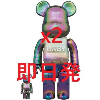 メディコムトイ(MEDICOM TOY)のBE@RBRICK CLEAR BLACK CHROME 100 400% 千秋(その他)