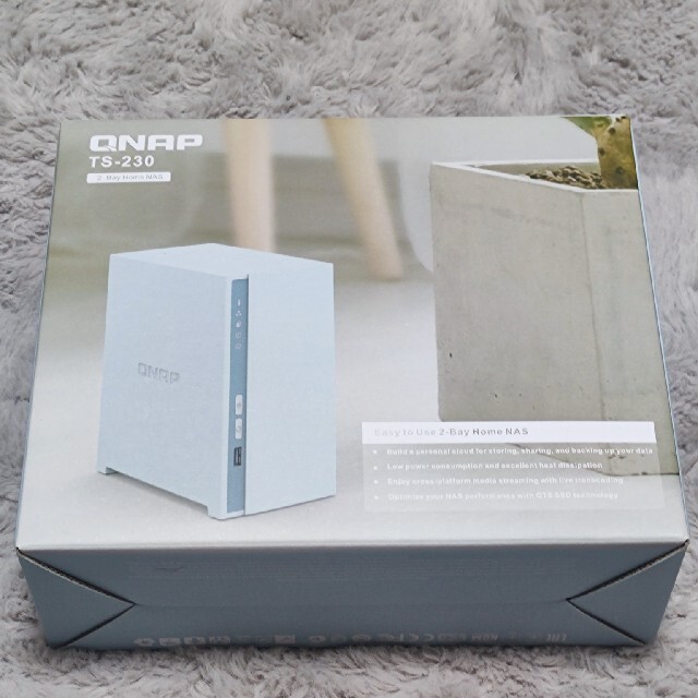 正規品販売! TS-230 新品同様 HDDベイ2台用 NAS QNAP PC周辺機器 正規品販売! TS-230 新品同様 HDDベイ2台用 NAS QNAP PC周辺機器
