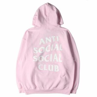 アンチ(ANTI)の新品　anti social social club パーカー　ピンク(パーカー)