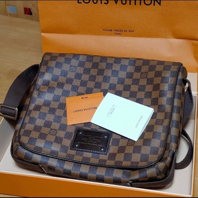 レディースLOUIS VUITTON☆ルイヴィトン ダミエ ブルックリンMM ショルダー