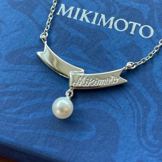 ミキモト(MIKIMOTO)のミキモト　リボンモチーフ　パール　ネックレス   (ネックレス)