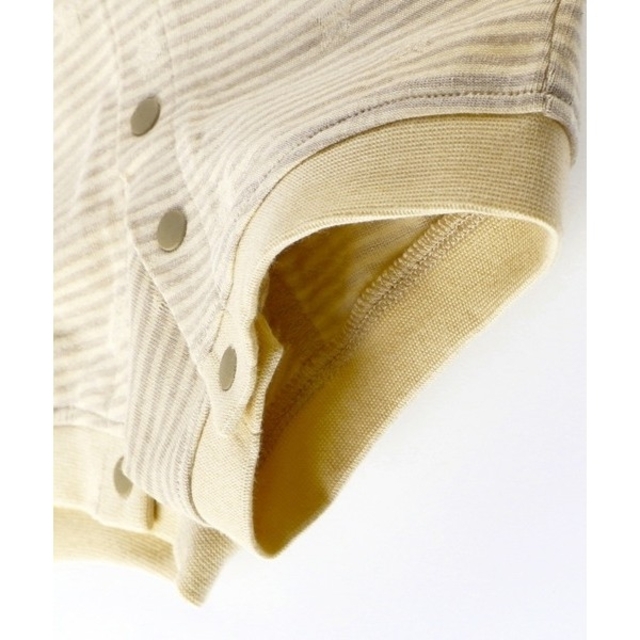 Branshes(ブランシェス)のパイル星柄半袖カバーオール キッズ/ベビー/マタニティのベビー服(~85cm)(ロンパース)の商品写真