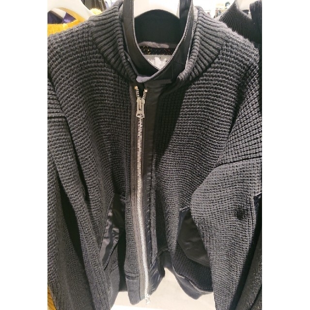 sacai(サカイ)のサイズ１ 21aw 新品 Wool Knit Blouson sacai サカイ メンズのジャケット/アウター(ブルゾン)の商品写真