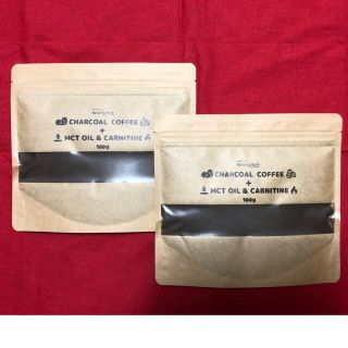 【今だけお値下げ】チャコールコーヒー MCTオイル＆カルニチン 100g×2袋(ダイエット食品)