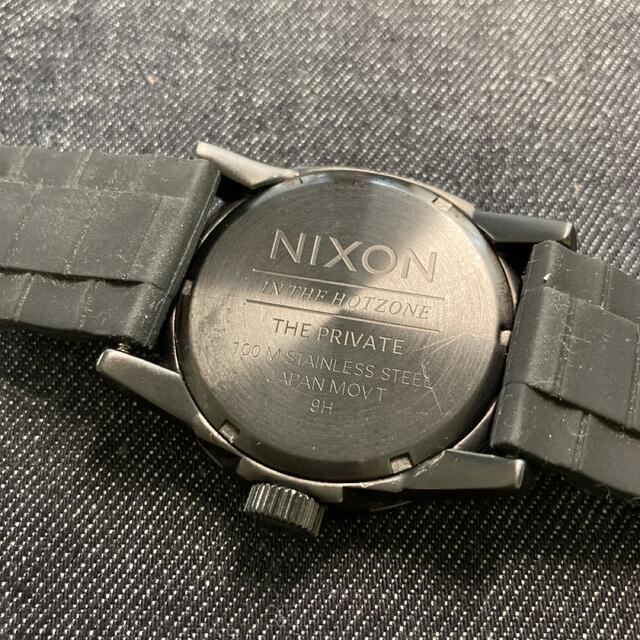 Nixon ニクソン　腕時計　電池交換済み　稼働品　プライベート　黒色　ブラック