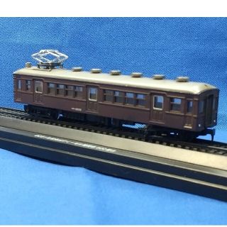 Nゲージ、クモハ12000.電車&ケース台座(鉄道模型)