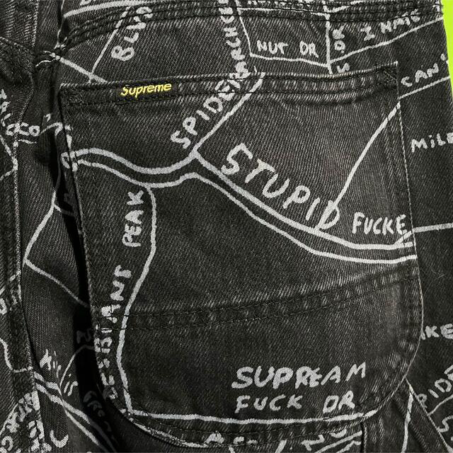 Supreme(シュプリーム)のSupreme Gonz Map Denim Painter Pant 30 メンズのパンツ(ペインターパンツ)の商品写真