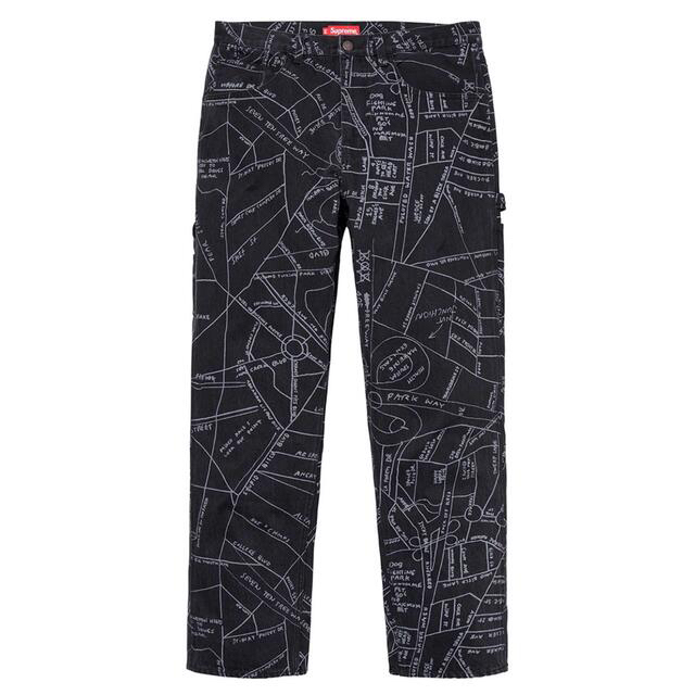 Supreme(シュプリーム)のSupreme Gonz Map Denim Painter Pant 30 メンズのパンツ(ペインターパンツ)の商品写真