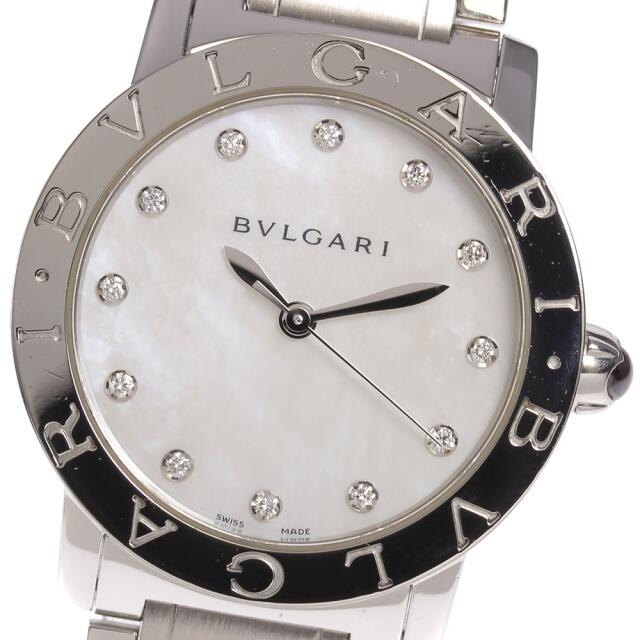 ☆良品【BVLGARI】ブルガリ ブルガリブルガリ 12Pダイヤ BBL33S 自動巻き ボーイズ
