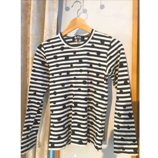 コムデギャルソン(COMME des GARCONS)のコムデギャルソン カットソー トップス ストライプ ドット(Tシャツ(長袖/七分))