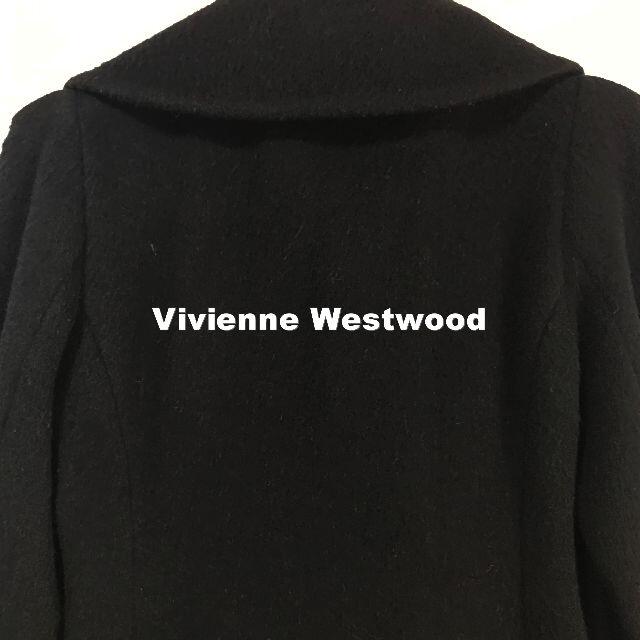 Vivienne Westwood(ヴィヴィアンウエストウッド)の【Vivienne Westwood】アンゴラ混 ビックORBボタン コート レディースのジャケット/アウター(ロングコート)の商品写真