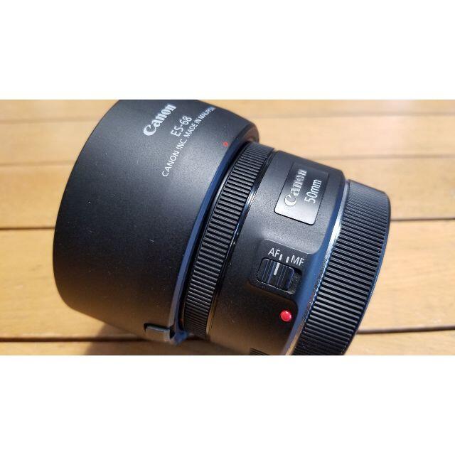 Canon EF LENS 50mm 1:1.8 STM ES-68フード付