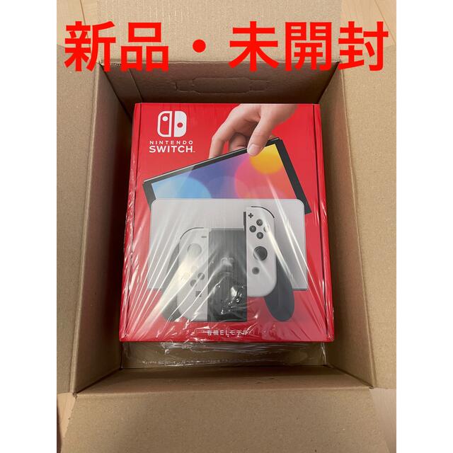 Nintendo Switch(ニンテンドースイッチ)のswitch 有機EL 新品未開封 店舗印なし エンタメ/ホビーのゲームソフト/ゲーム機本体(家庭用ゲーム機本体)の商品写真