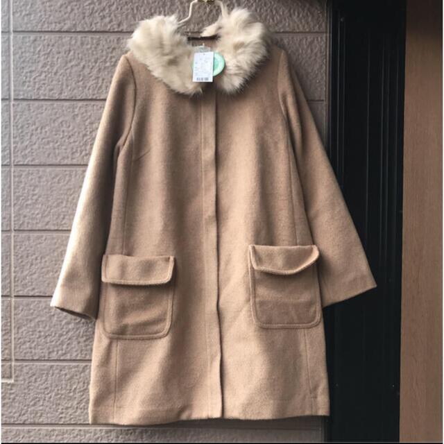 新品♡persodea♡ウール混コート♡ベージュ レディースのジャケット/アウター(その他)の商品写真