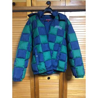 シュプリーム(Supreme)のSupreme Checkerboard Puffy Jacket Navy(ダウンジャケット)