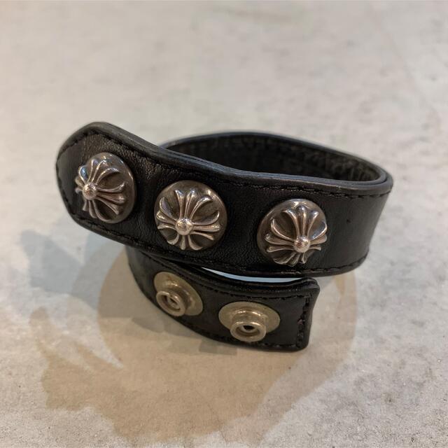 CHROME HEARTS 3BTN 2SNP クロスボタン ブレスレットエーエイプ