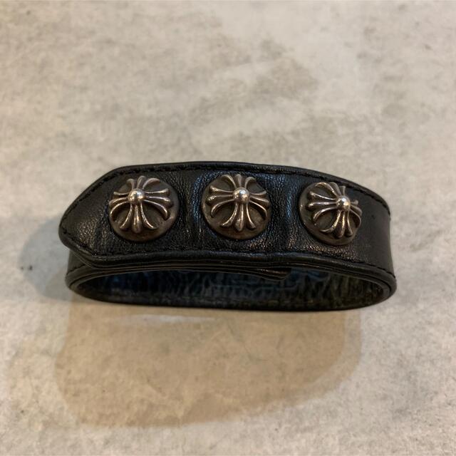 CHROME HEARTS 3BTN 2SNP クロスボタン ブレスレットエーエイプ