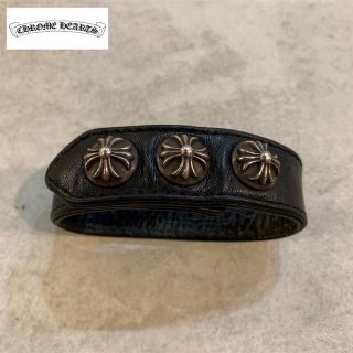 クロムハーツ(Chrome Hearts)のCHROME HEARTS 3BTN 2SNP クロスボタン ブレスレット(ブレスレット)