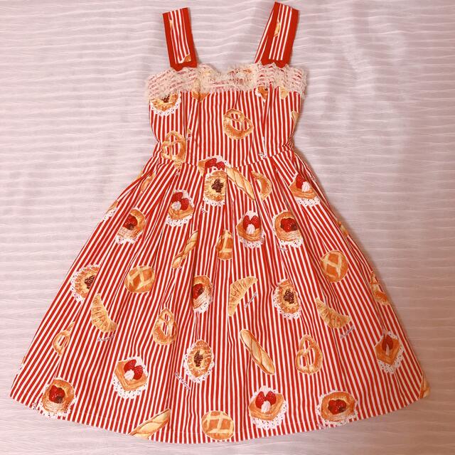 Emily Temple cute(エミリーテンプルキュート)のエミリーテンプルキュート ベーカリープリント JSK レディースのワンピース(ひざ丈ワンピース)の商品写真