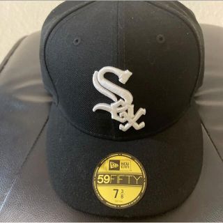 ツバ裏グレー New Era 5/8 Cap ニューエラ ホワイトソックス 帽子