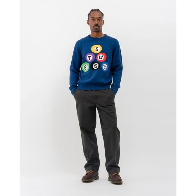 Stussy BILLIARD SWEATERステューシー ビリヤード L - ニット