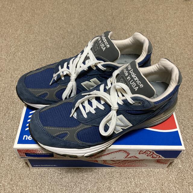 スニーカーnew balance MR993VI 27cmニューバランスネイビーインディゴ