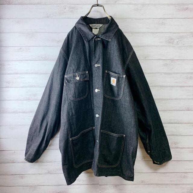 カーハート Carhartt】ブラック デニム カバーオール XL 【破格値下げ ...