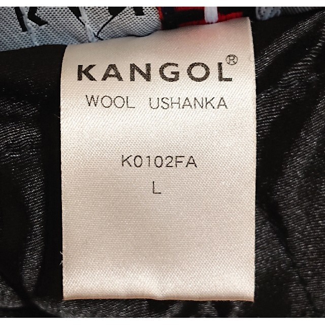 L 新品 KANGOL Wool Ushanka パイロットキャップ 黒