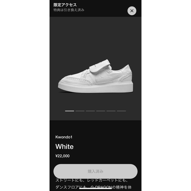 夏セール開催中 MAX80%OFF! NIKE - NIKE PEACEMINUSONE 27.5 White