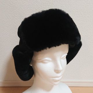 カンゴール(KANGOL)のM 新品 KANGOL Wool Ushanka パイロットキャップ 黒(ハット)