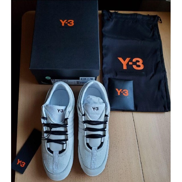 Y-3 - 【新品】Y-3 レザースニーカー ホワイト 24.5cmの通販 by