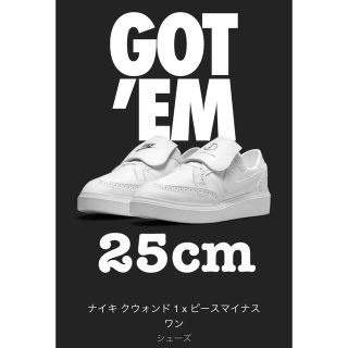 ナイキ(NIKE)のNIKE PEACEMINUSONE Kwondo1 "White"(スニーカー)