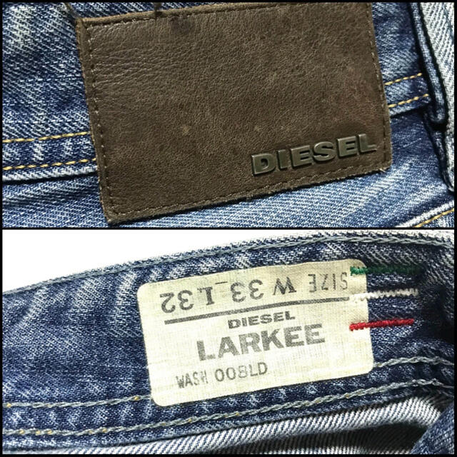 DIESEL(ディーゼル)のイタリア製 DIESEL LARKEE レギュラーストレート サイズ33 メンズのパンツ(デニム/ジーンズ)の商品写真