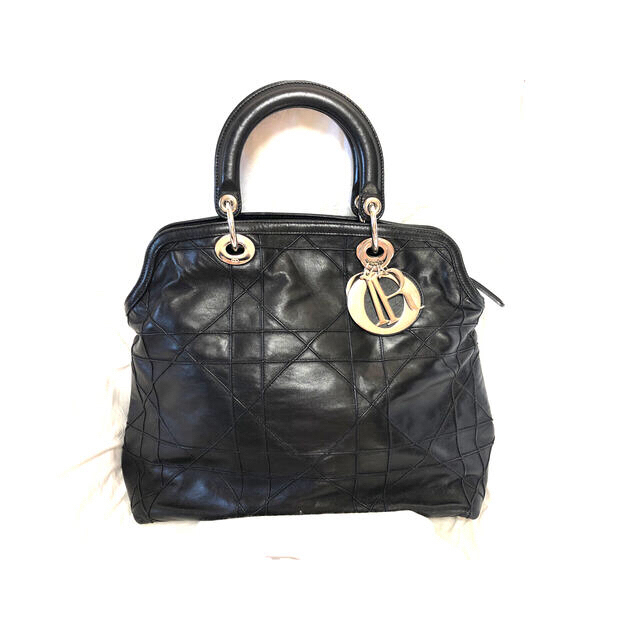 プレゼントを選ぼう！ 本物Dior - Dior ディオール トートバッグ ハンドバッグ 美品　黒　レザー  ハンドバッグ