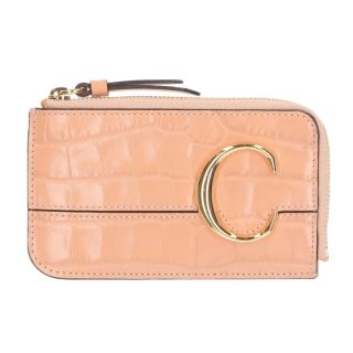 クロエ(Chloe)のクロエ 21SS CHLOE C クロコ型押しスモールパースカードケース(名刺入れ/定期入れ)