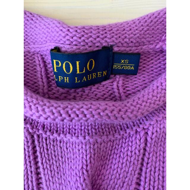 POLO RALPH LAUREN(ポロラルフローレン)のラルフローレン　パープルニット レディースのトップス(ニット/セーター)の商品写真