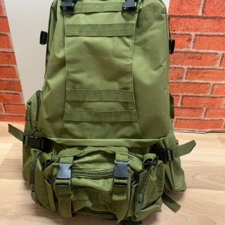 送料込 ◆大容量100L 3WAY ミリタリーバッグ ソフトコンテナ カーキ 緑