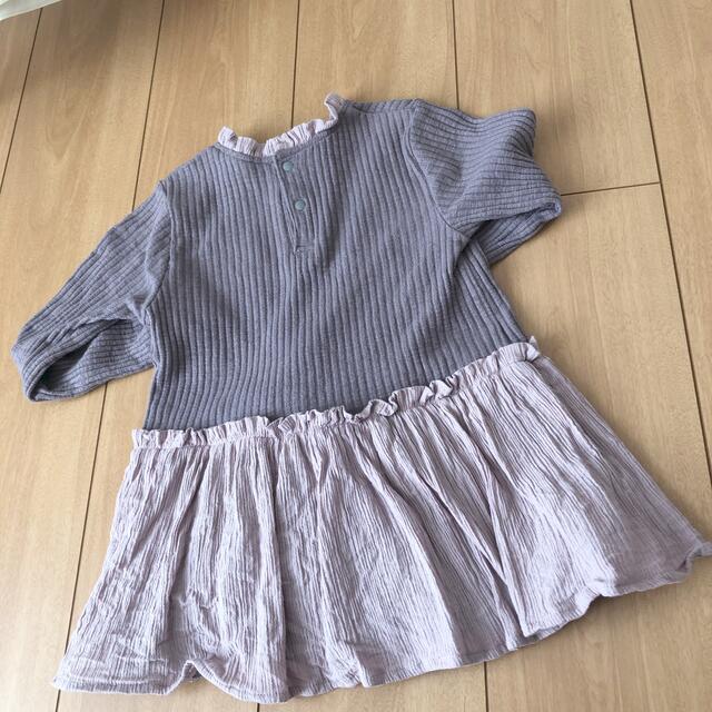 petit main(プティマイン)のプティマイン  120  リブトップス キッズ/ベビー/マタニティのキッズ服女の子用(90cm~)(Tシャツ/カットソー)の商品写真