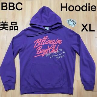 ビリオネアボーイズクラブ(BBC)の美品 BILLIONAIRE BOYS CLUB パーカー スウェット 紫 XL(パーカー)