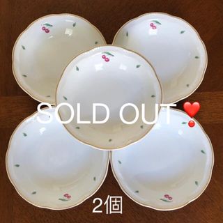 リチャードジノリ(Richard Ginori)の【レア美品】リチャードジノリ★ボンジュルノチェリー★サラダボウル　2個(食器)