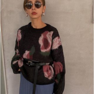 Ameri VINTAGE ABSTRACT FLOWER KNIT ニット アメリヴィンテージ ABSTRACT FLOWER KNIT