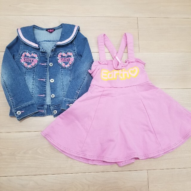 EARTHMAGIC(アースマジック)の2点セット キッズ/ベビー/マタニティのキッズ服女の子用(90cm~)(ジャケット/上着)の商品写真