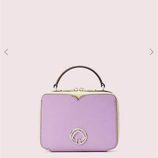 ケイトスペードニューヨーク(kate spade new york)の【中古】kate spade バニティ ミニ トップ ハンドル パープル(ショルダーバッグ)